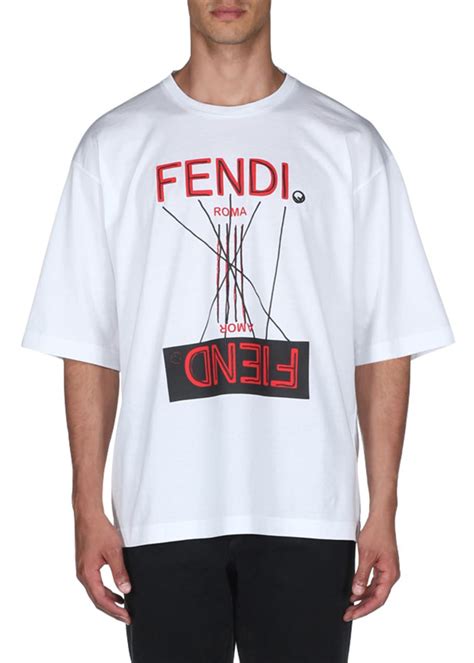 t-shirt uomo fendi|fendi fiend t shirt.